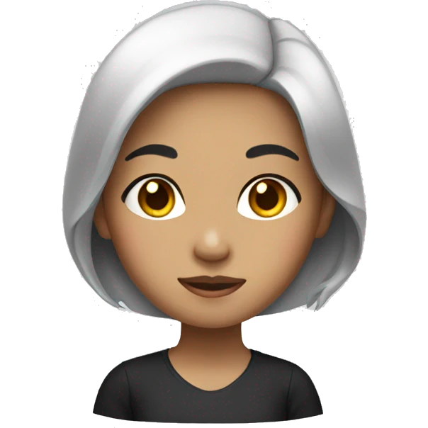 indonesian girl with black hair emoji