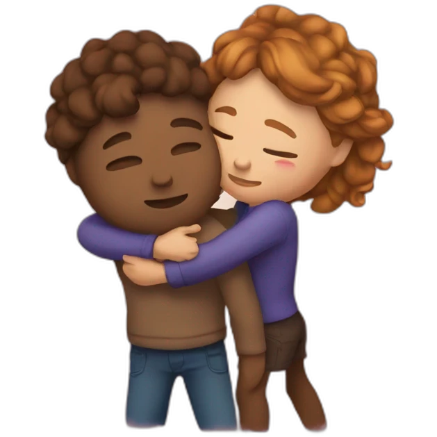 Abrazo amoroso emoji