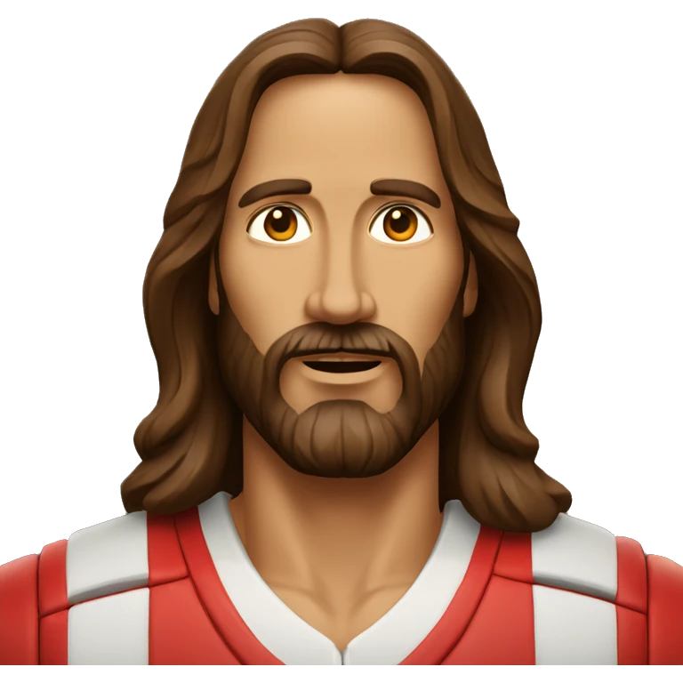 Jesus qui joue au basket-ball realistic face emoji