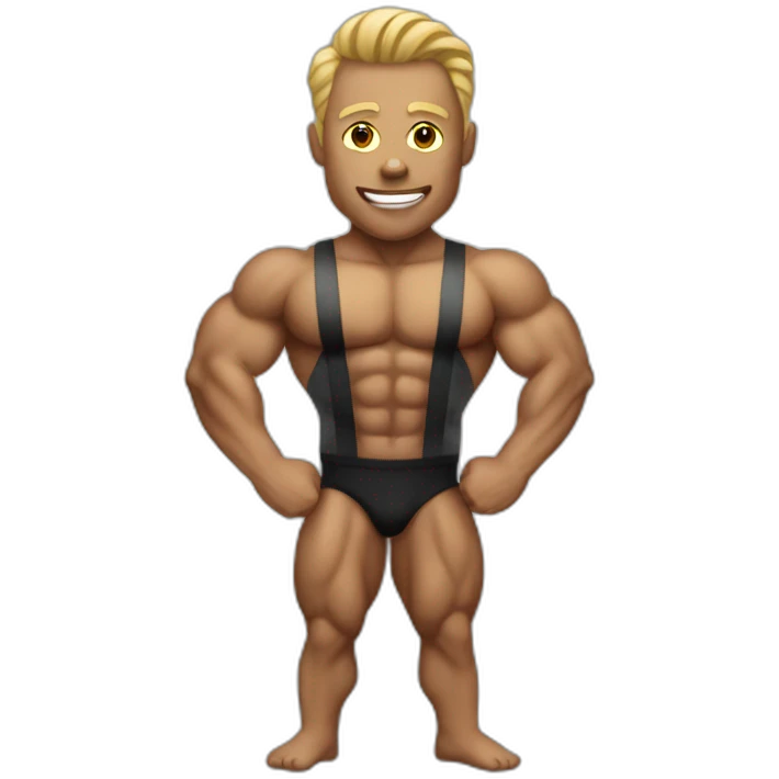 Latex bodybuilder emoji