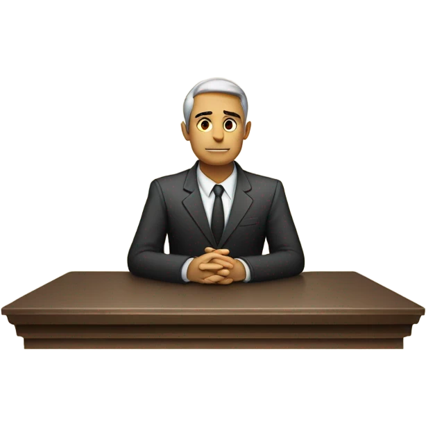 person on witness stand emoji
