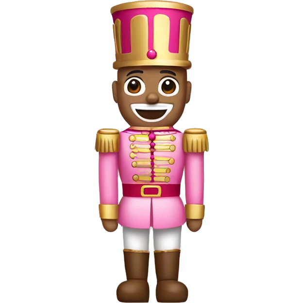 Pink and beige woody Nutcracker  emoji