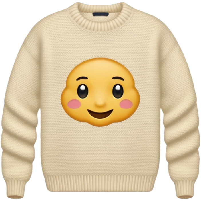 cream colored sweater emoji