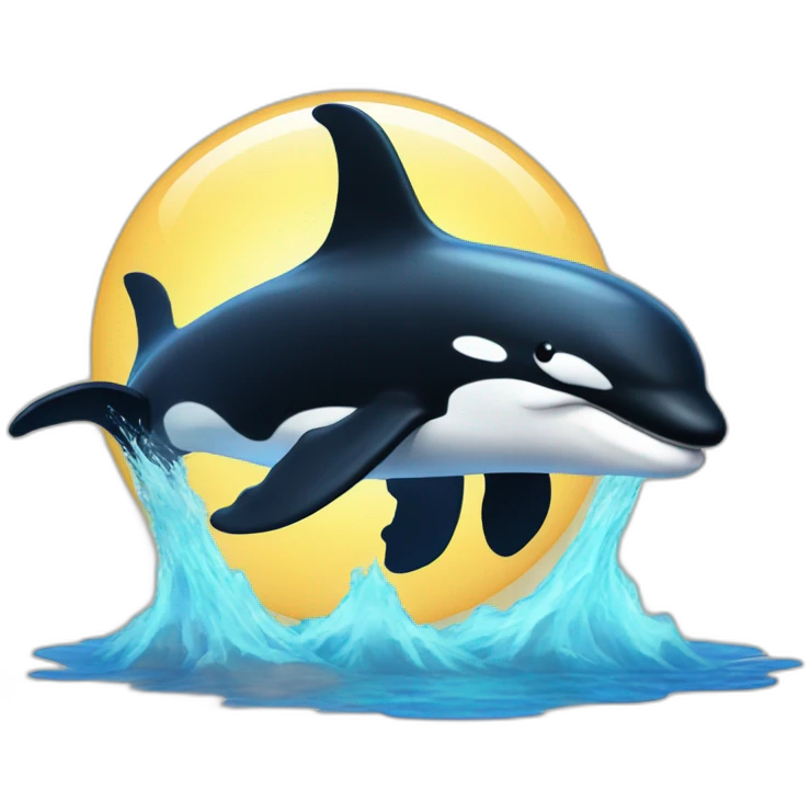 lightning killer whale emoji