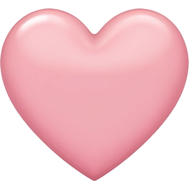 Light pink heart emoji