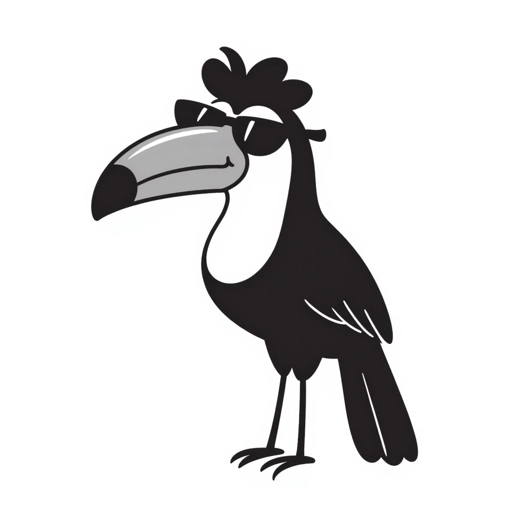 toucan with sunglasses emoji