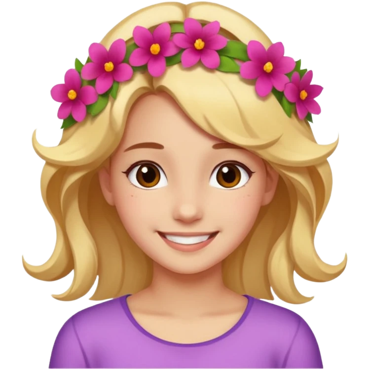 Flower magic girl  emoji