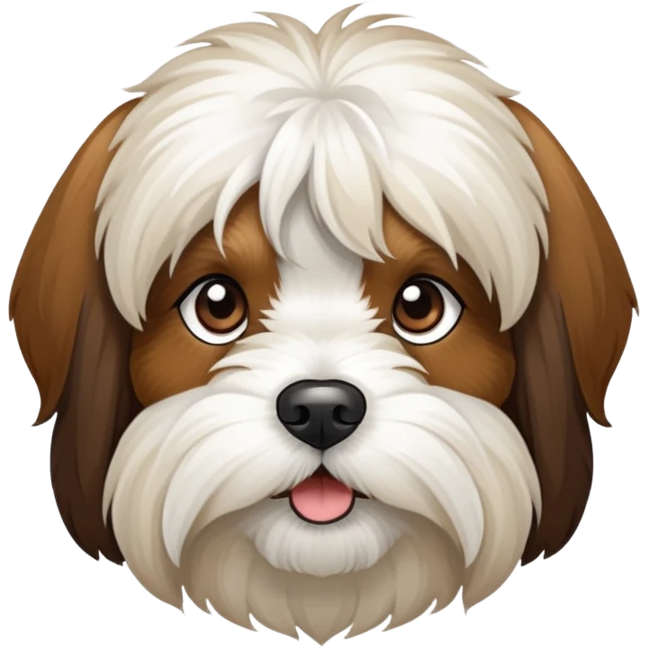 Tibetan terrier face emoji