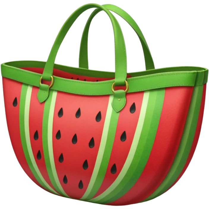 Watermelon beach bag emoji