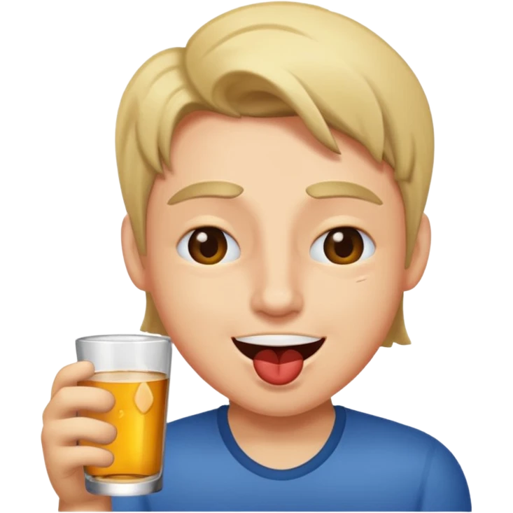 Wink emoji but drunk emoji