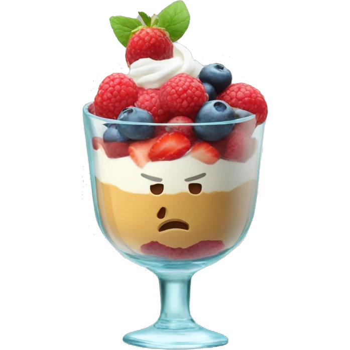 A single protein parfait emoji