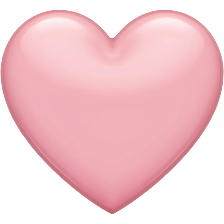 Light pink heart emoji