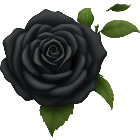 Black rose emoji