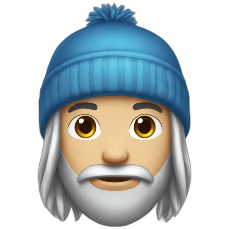 Beanie gamer long hair emoji