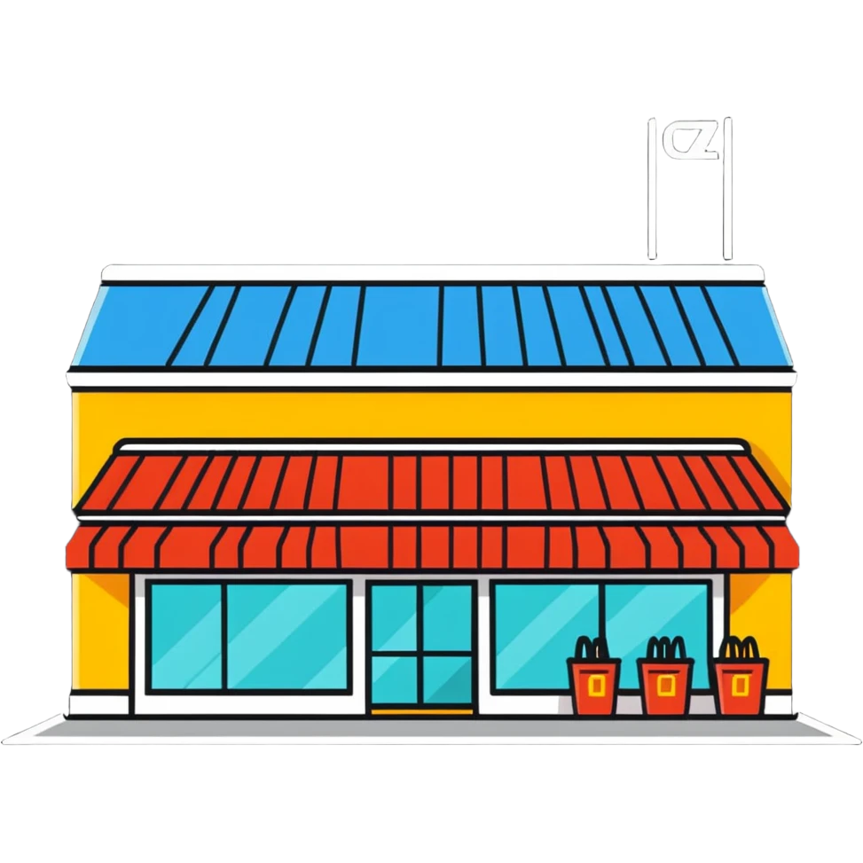 supermarket building from outside emoji