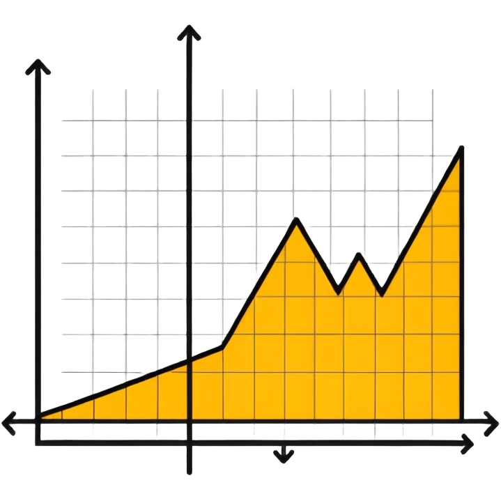 a graph with a negative slope. emoji