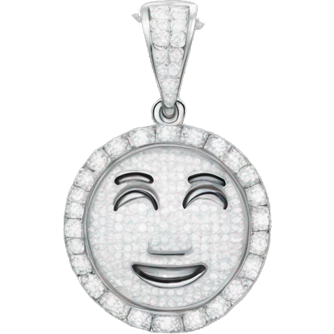 Iced out pendant saying LAMONT emoji