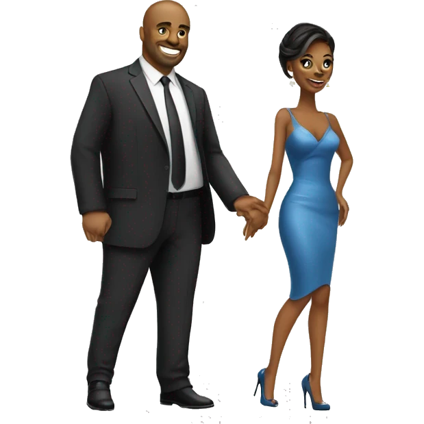lady in stilettos with man emoji