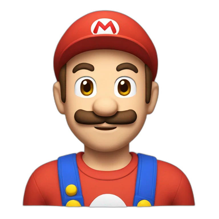 mario with no moustache emoji