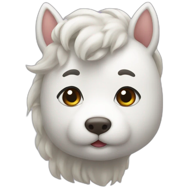 Ponitail korean gial emoji