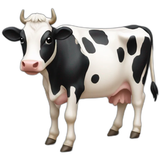 vache qui fait patinage artistique emoji