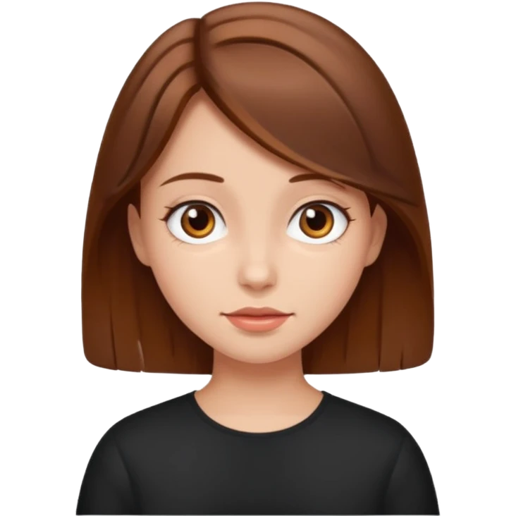 Girl with brown hair emoji