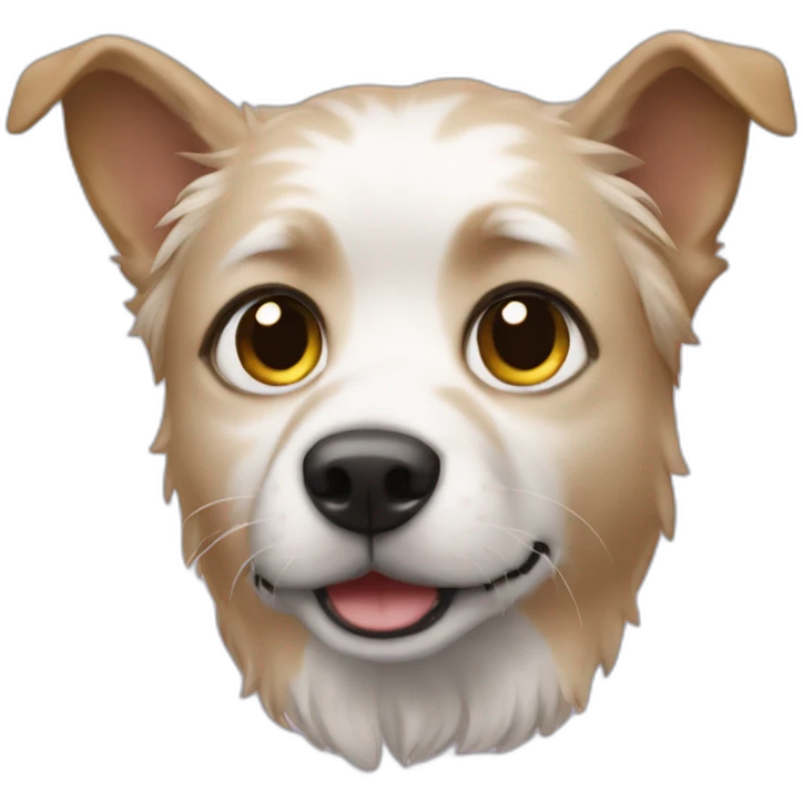 Chien sur chat emoji