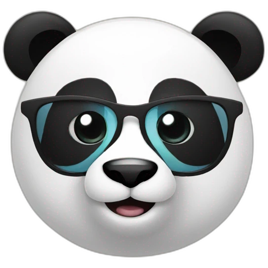 panda with lens emoji