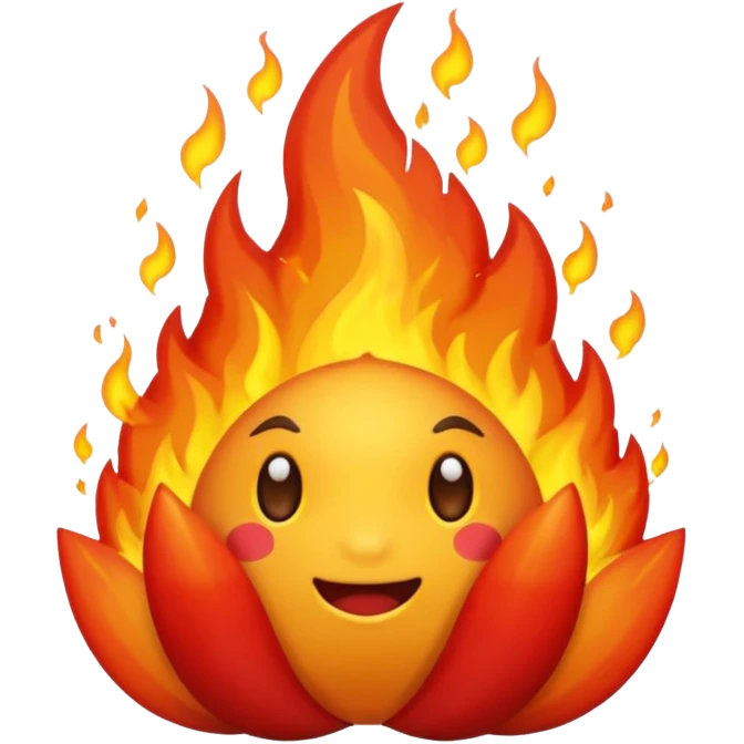 a lua tem que estar dentro do fogo e sem mini emoji