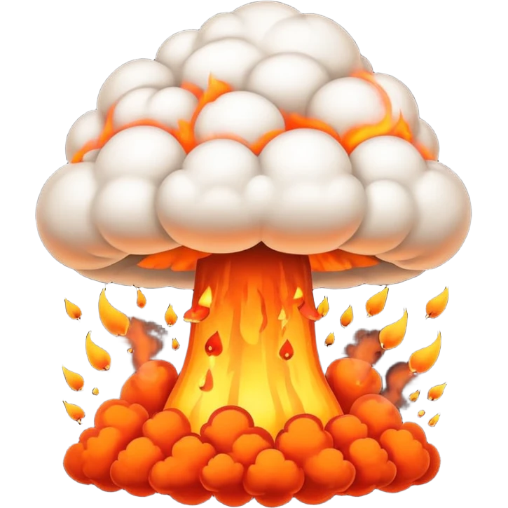 nuke bomb dropping down through the sky emoji