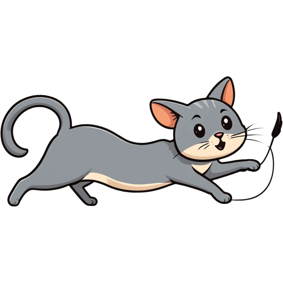 Cat and mouse  emoji