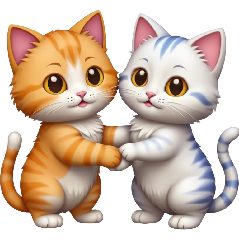 Cats handshake emoji