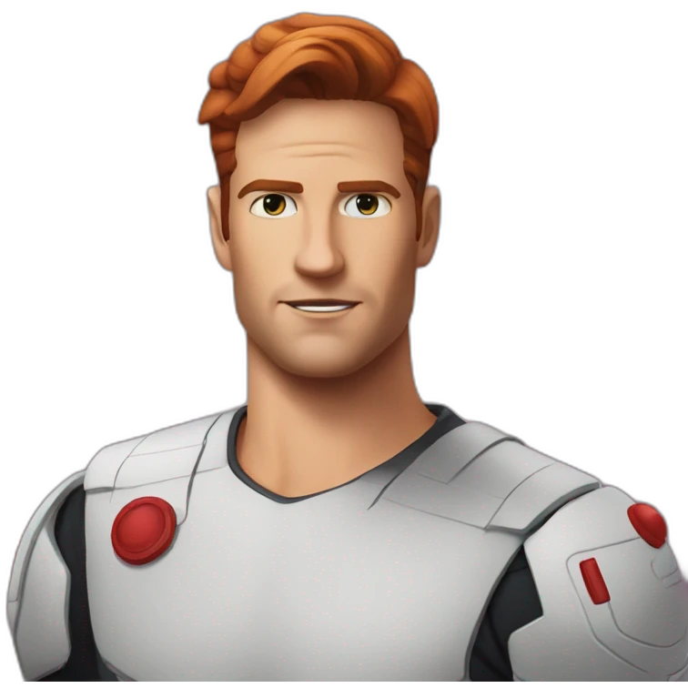 Ryan mcpartlin space captain slicked back red hair emoji