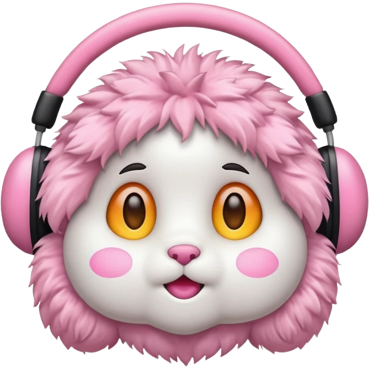 Earmuffs: pink emoji