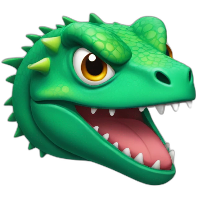 angry Lizard face  emoji