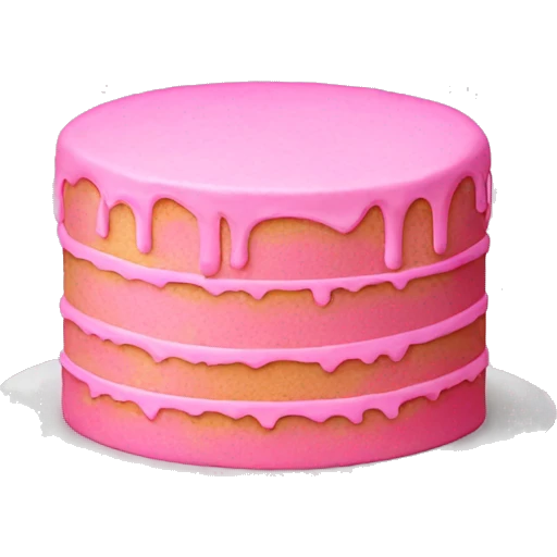 pink cake emoji