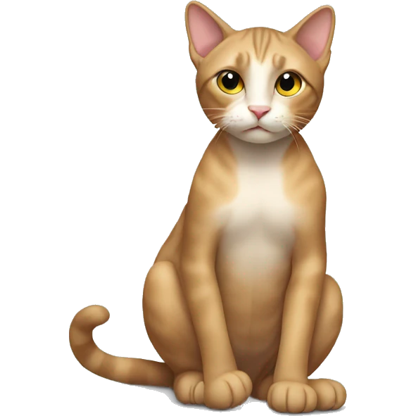 Naked cat emoji