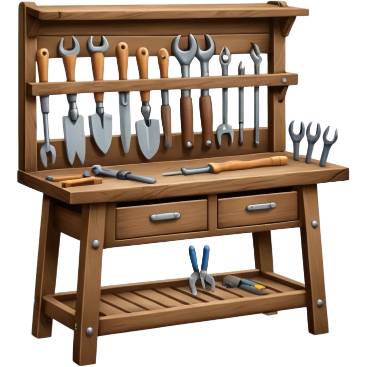 Wooden Tool Bench emoji