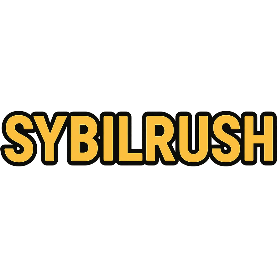 The text "SYBILRUSH" written clearly emoji