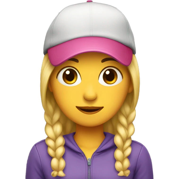 Girl with a cap emoji