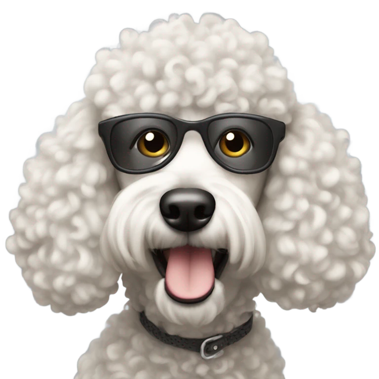 Sarcastic poodle emoji