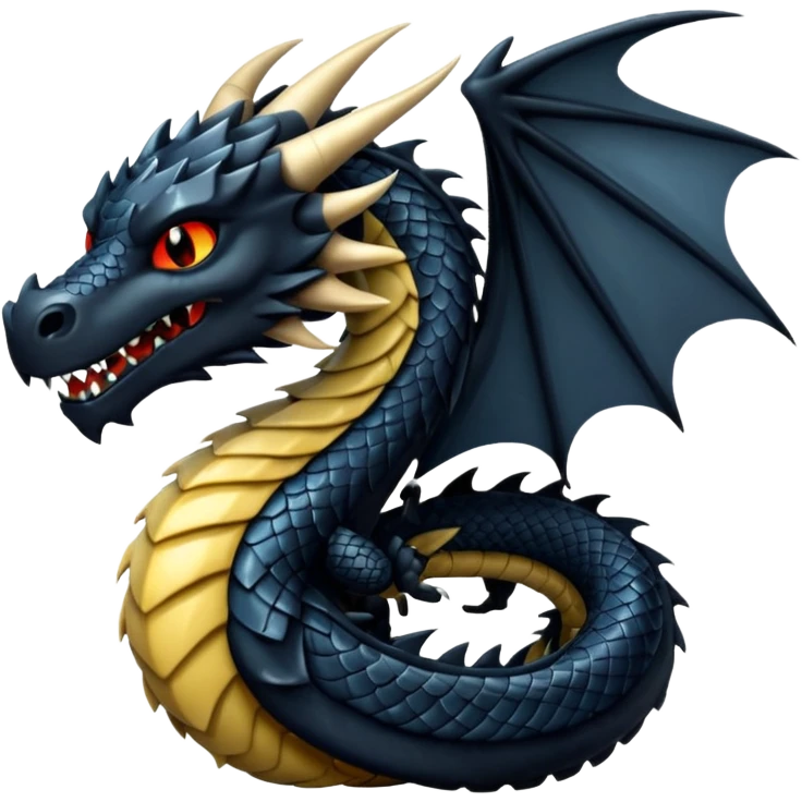 Black dragon emoji