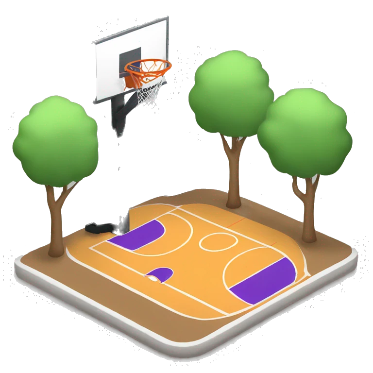 Basketball playground emoji