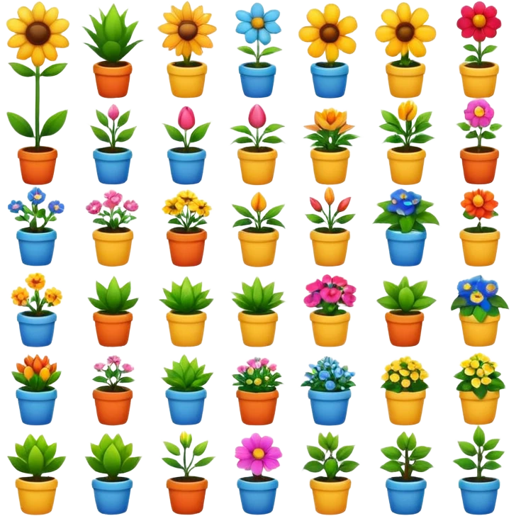 biodiversity plants, flowers emoji