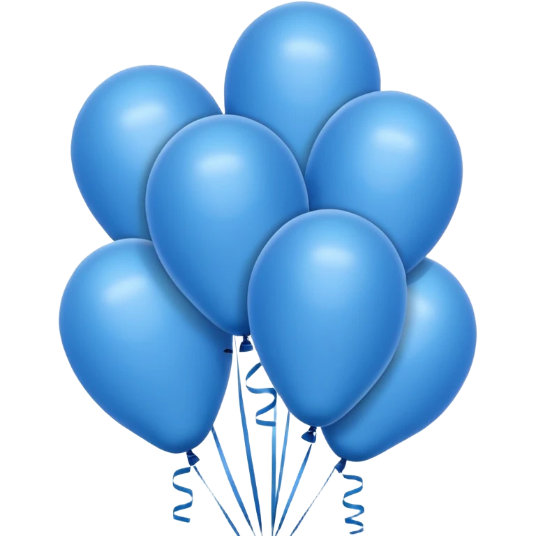 thirty one in blue balloons emoji