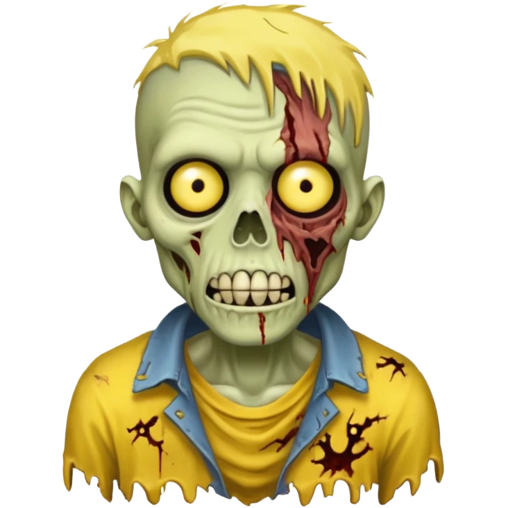 yellow zombie emoji