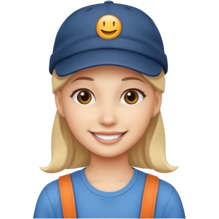 girl with cap emoji