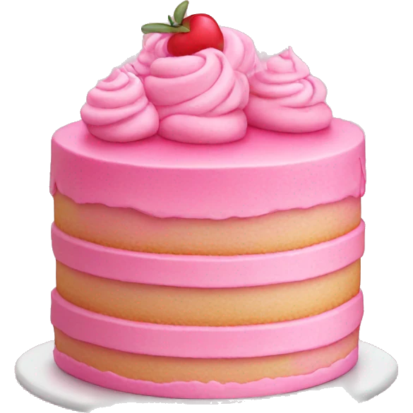 Pink cake  emoji