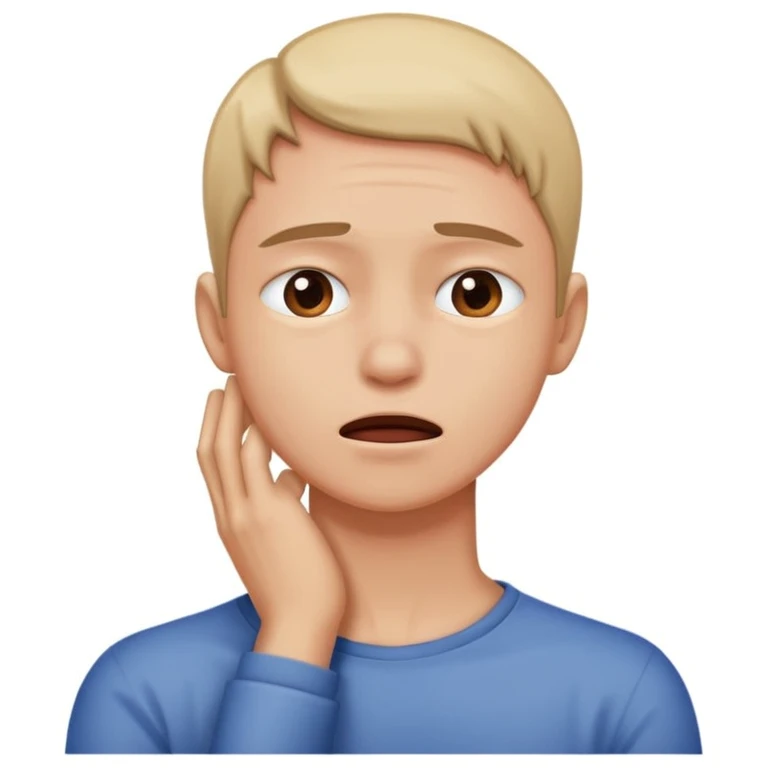 Grabbing neck emoji