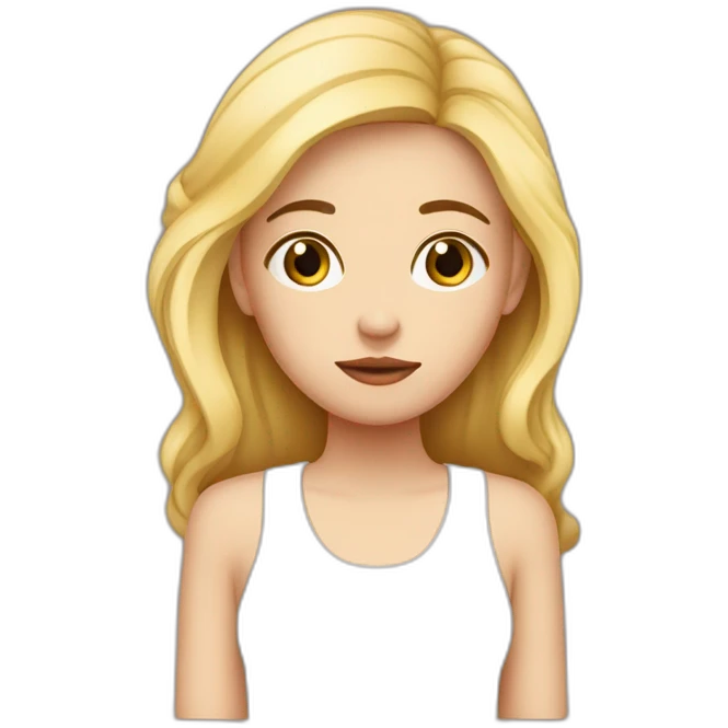 Une femme triste avec une charlotte rouge sur la tête emoji